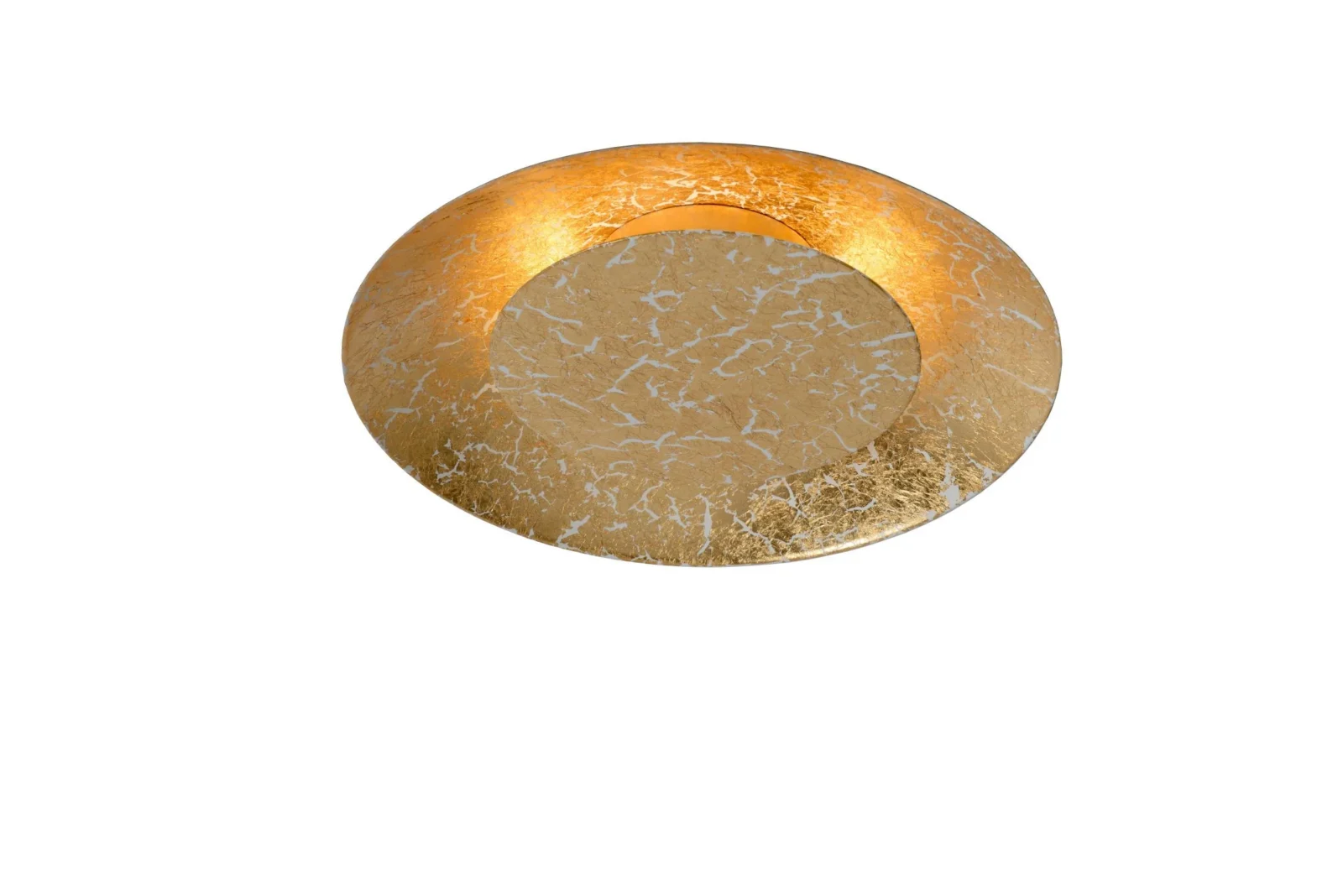 Lucide FOSKAL - Zapustenu00e9 stropnu00e9 svetlo - u00d8 21,5 cm - LED - 1x6W 2700K - mosadz