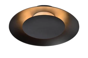 Lucide FOSKAL - Zapustenu00e9 stropnu00e9 svetlo - u00d8 21,5 cm - LED - 1x6W 2700K - u010dierna