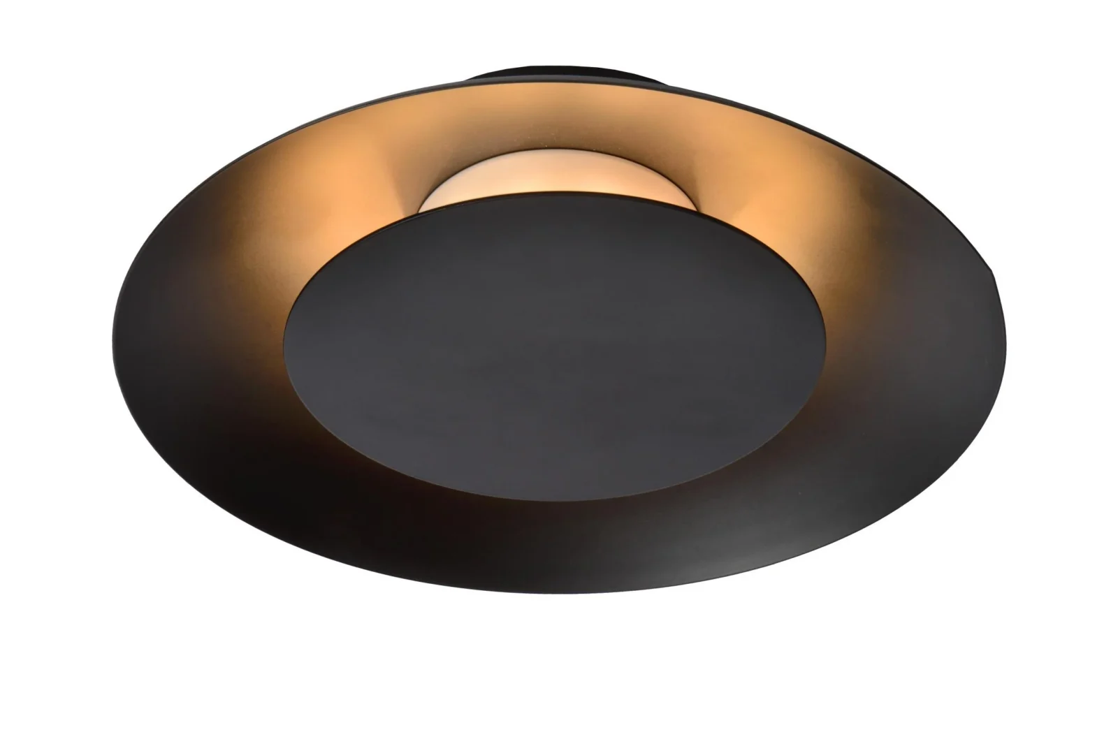 Lucide FOSKAL - Zapustenu00e9 stropnu00e9 svetlo - u00d8 21,5 cm - LED - 1x6W 2700K - u010dierna