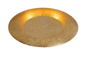 Lucide FOSKAL - Zapustenu00e9 stropnu00e9 svetlo - u00d8 34,5 cm - LED - 1x12W 2700K - Mosadz