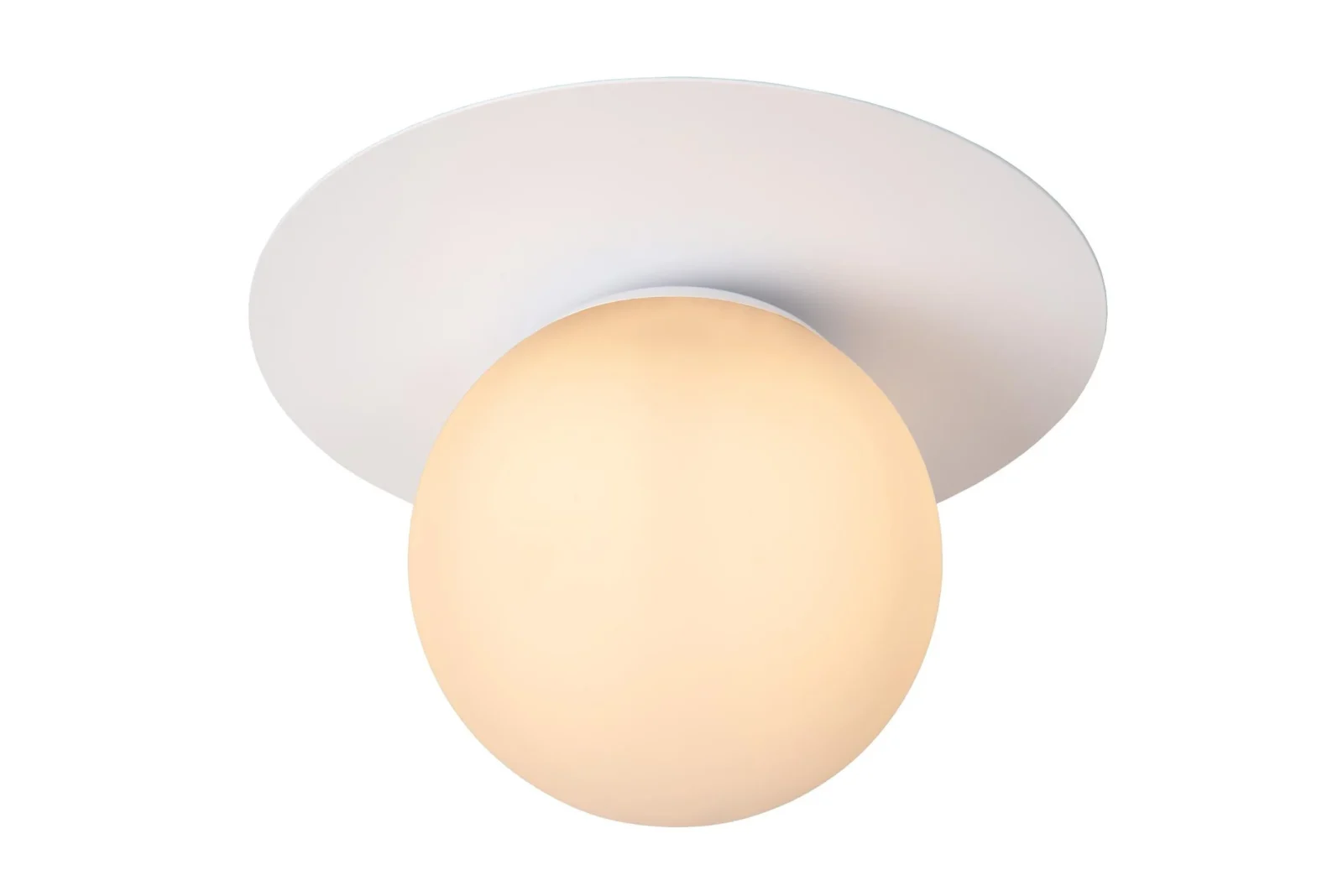 Lucide TRICIA - Zapustenu00e9 stropnu00e9 svetlo - u00d8 25 cm - 1xE27 - biela