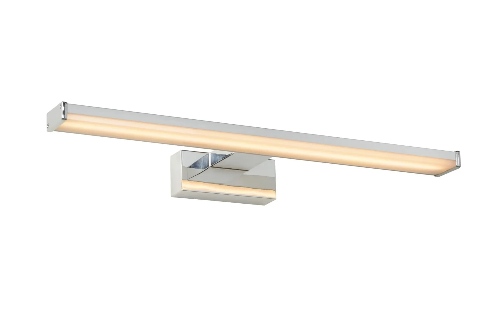 Lucide ONNO - zrkadlovu00e9 svetlo Ku00fapeu013eu0148a - LED - 1x8W 3000K - IP44 - satu00e9novu00fd chru00f3m